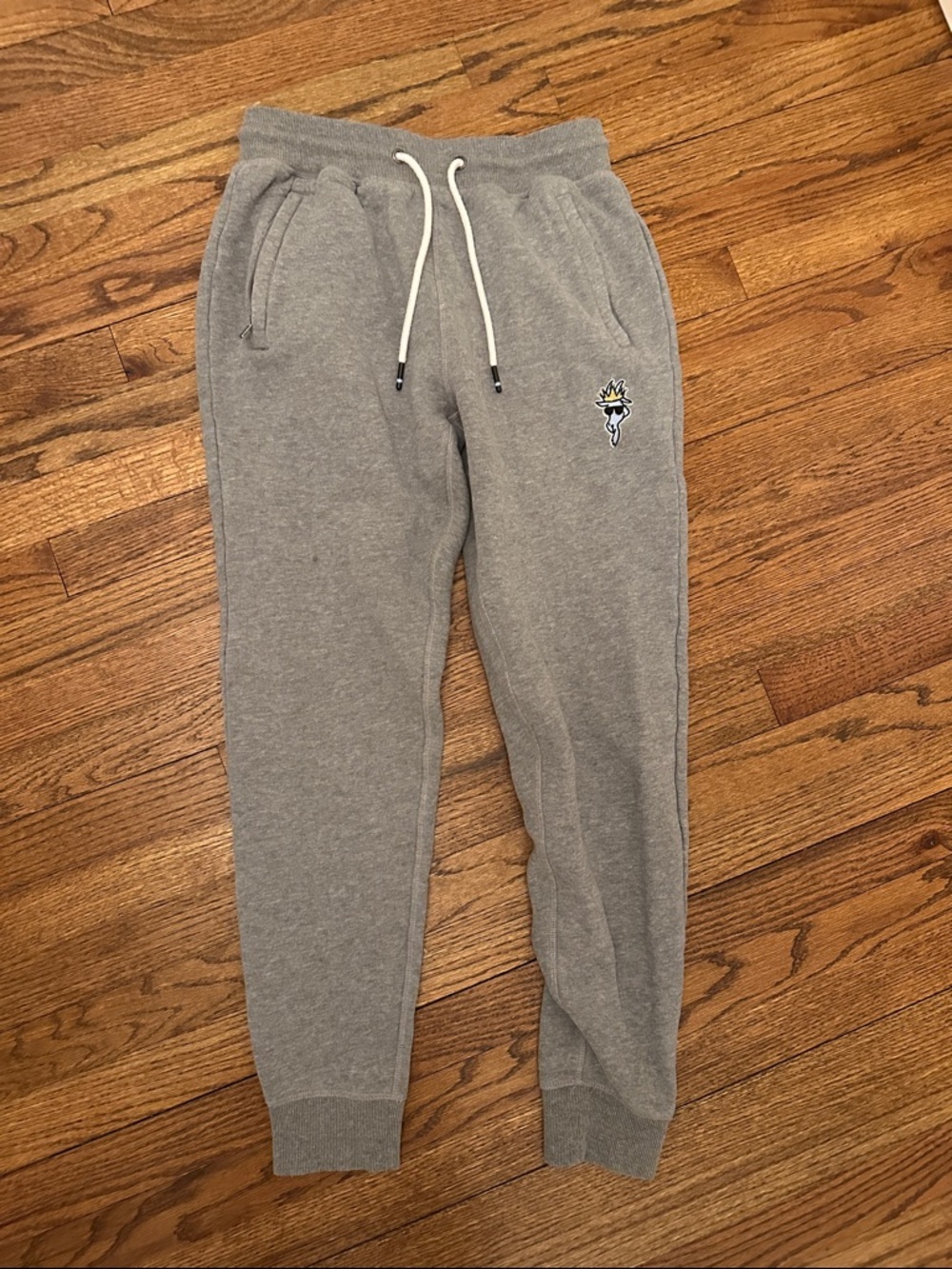 Men's GOAT Gray Jogger Sweatpants with Drawstring